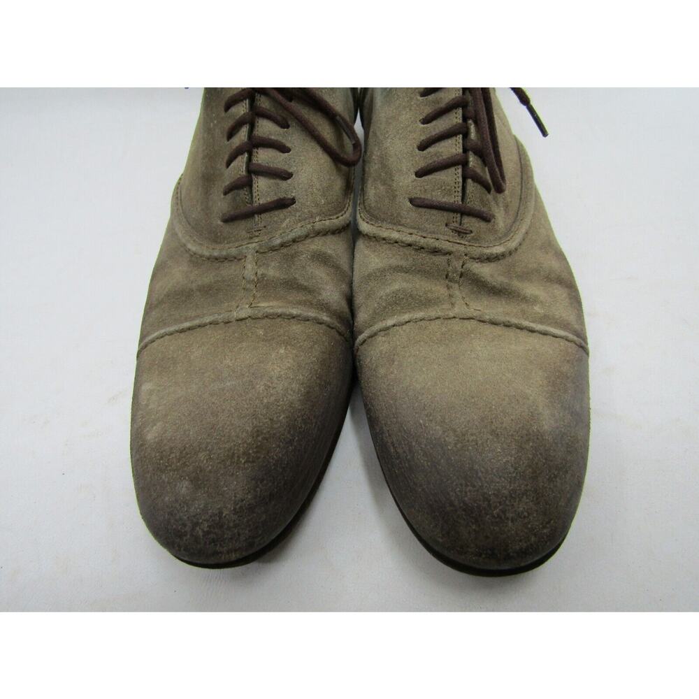 Gucci Mens Size 9 D Brown Suede Oxford Dress Shoes - Picture 6 of 11